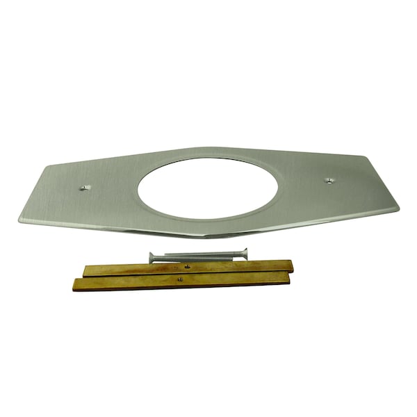 Westbrass Remodel Cover Plate for Moen and Delta Bathtub and Shower Valves, Satin Nickel D502-07 - main
